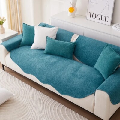 Four Season Universal SofaCover Chenille Non-slip SofaTowel L Shaped CornerCouch