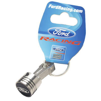 Ford Piston and Rod Keychain Featuring Ford Oval