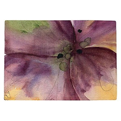 Made in USA - DiaNoche Fabric Kitchen Place Mats by Dawn Derman Pansy III