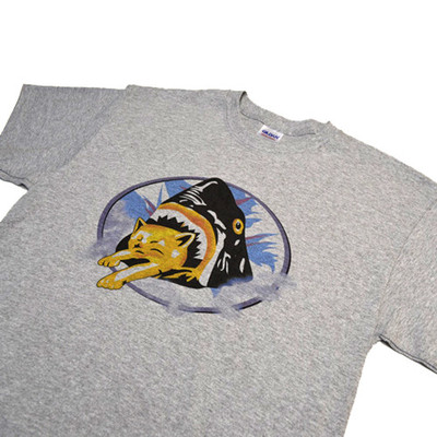 SHARK CAT Pineapple Express movie kitten funny gag gift Halloween costum Tee