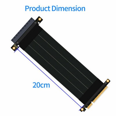 XT-XINTE PCI Express 3.0 8X Card Adapter Cable Riser Cable 4X for 1U/2U Chassis