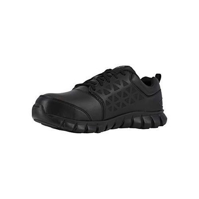 Pre-owned Reebok Work Men's Sublite Cushion Alloy Toe Internal Metatarsal Guard Work Shoe In Black