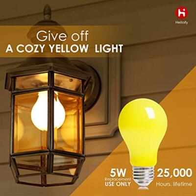LED Bug Light Bulb Vintage Edison Yellow Bulbs Outdoor Porch Lights