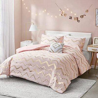 Twin Comforter Set for Girls - Cute Pink Bedding Twin / Twin