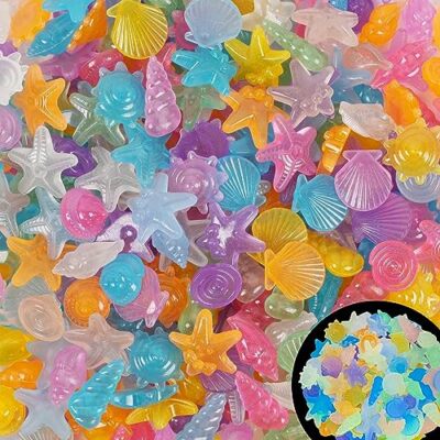 100pc Sea Glow in The Dark Rocks Aquarium Glow Stones Rocks for Fish Tank