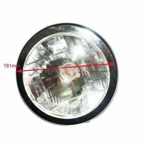 Fits Royal Enfield Electra Thunderbird Head Lamp HeadLight Assembly Steel Chrome  
