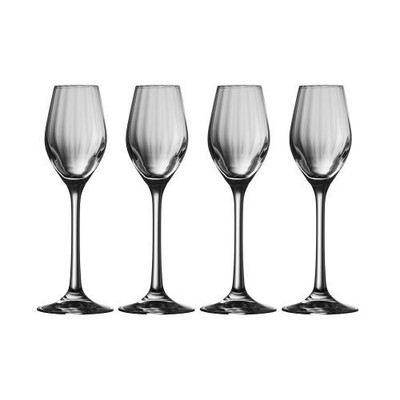 Galway Erne Sherry/Liqueur Glass, Set of 4, Clear, Crystal