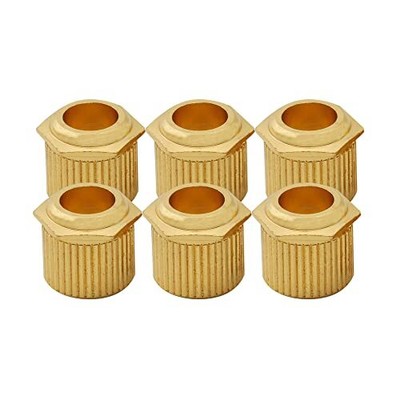  Ultra Solid Brass 6mm to 10mm Vintage To Modern Sized Hex Guitar Tuner Gold