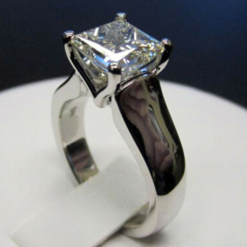 正規品販売店 ダイヤモンド ソリティア婚約指輪14金ホワイトゴールドをシミュレーションされて切られる2ctプリンセス 購入オーダー Www Aboelfotouh Com