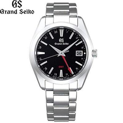 Pre-owned Grand Seiko Sbgn013 Heritage Collection Gmt Black Dial Stainless Men Watch