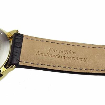 Pre-owned Zeppelin Watch 7038-1 Hindenburg Quartz 40 Mm Leather Belt 7037m-1 With Case