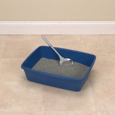 Pet Cat Litter Poop Scoop Kitty Box Metal Clean Scooper Stainless Steel Silver