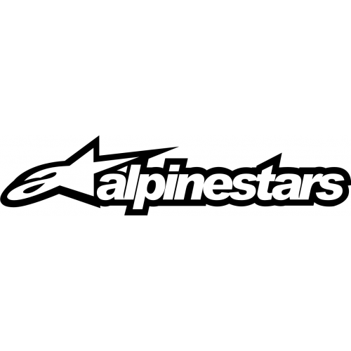 4x Alpine Star Vinyl Sticker , Motocross, dirt bike, Decal 4INX2IN each