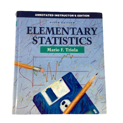 Elementary Statistics Fifth Edition Triola Annotated Instructor Edition HC VG