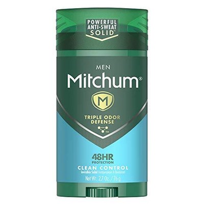 Mitchum Antiperspirant Deodorant Stick for Men, Triple Odor Defense  2.7 oz