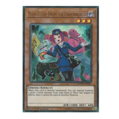 *** TOUR GUIDE OF THE UNDERWORLD *** ALTERNATE ART ULTRA RARE DUOV-EN057 YUGIOH