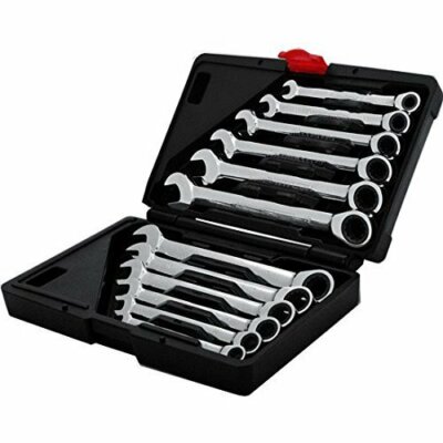 Ratschenschlüssel Ring Maul Ratsche Schlüssel Satz 8-19mm Werkzeug Set 12 tlg