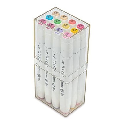 Touch Twin Brush Marker Set of 12 Pastel Colors