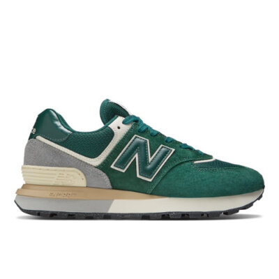 New Balance унисекс 574 зеленый/серый размер M11 / W12.5 D