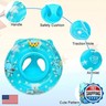 Sealive Baby Pool Float, Infant Seat Boat Inflatable Swimming Ring Trainer Waist Pool Float with Double Handle, Childrens' First Swim Floaties Bathtub Toys Pool Accessories for Kids Toddlers