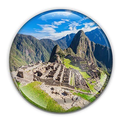 Machu Picchu Peru Paperweight in Gift Box, 3 Inch Crystal Dome, Perfect for