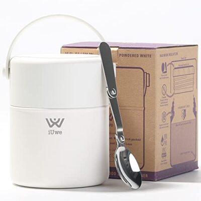 16oz Food Thermos For Hot Food Kids With Spoon. 316l Stainless