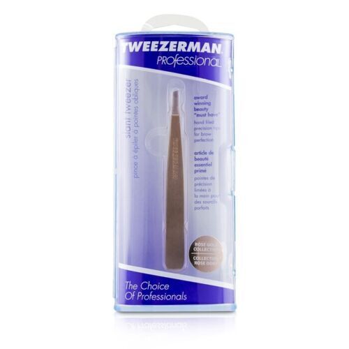 Tweezerman Rose Gold Slanted Tweezer Model No. 1256-RGR