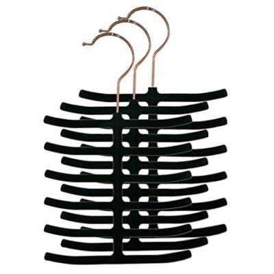  Velvet Tie Holder Organizer () 3 Pack Black