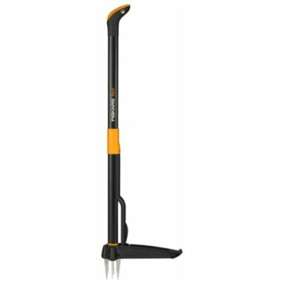 Fiskars Xact 4 PRONG WEED PULLER Deep Reaching stainless steel Claw
