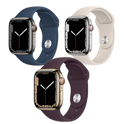 Apple Watch Series 7 41mm GPS Cellular Unlocked Steel Case 2021
