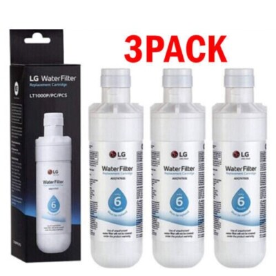 3-PACK LG-LT1000P ADQ747935 Refrigerator Water Filter Replacement