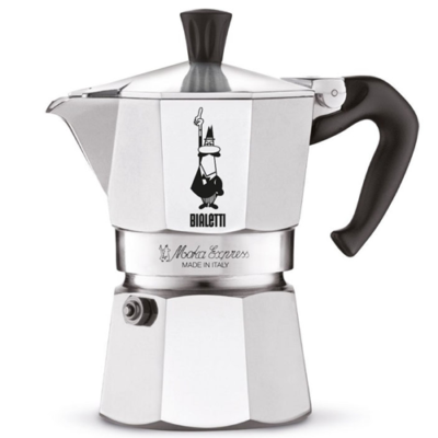 BIALETTI Moka Express 1 tazza Caffettiera Mokka Coffee Maker Miniexpress