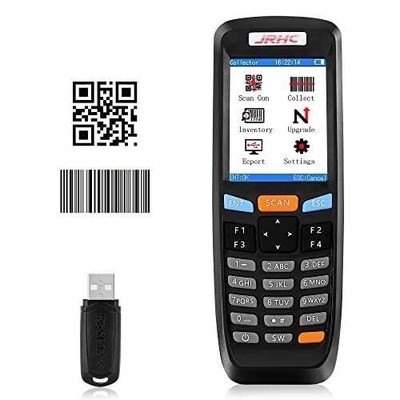 JRHC 1D 2D Portable Inventory Scanner, Wireless 2.4G Barcode Collector