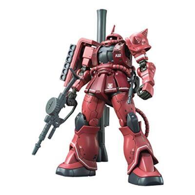 BANDAI HG 1/144 MS-06S ZAKU II Red Comet Ver Plastic Model