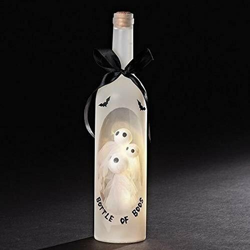 Bottle of Boos Ghosts Light Up LED 13 Inch Wine Bottle Hallo