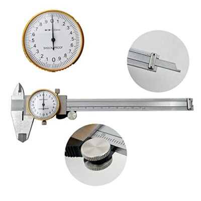 Dial Calipers 15 Cm 0.02 Mm Accuracy Stainless Steel Vernier Caliper Imperial Ca