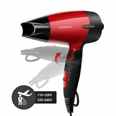 Aigostar Linda 32GQT - Secador de pelo de viaje diseño portátil. Doble