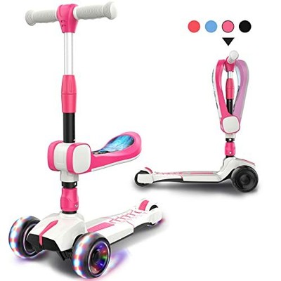 3 Wheel Pink Scooter for Kids Ages 3-5 Toddler Gifts for 3 4 5 Year Old Girls...