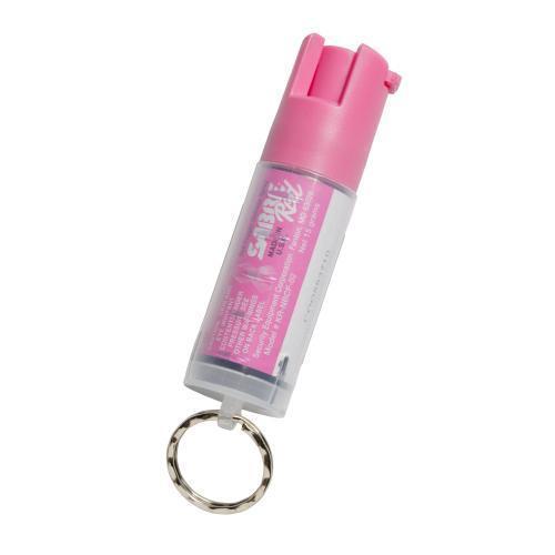 Sabre Red Pepper Spray - Police Strength - Pink Key Ring, 25 Bursts + Uv Marking