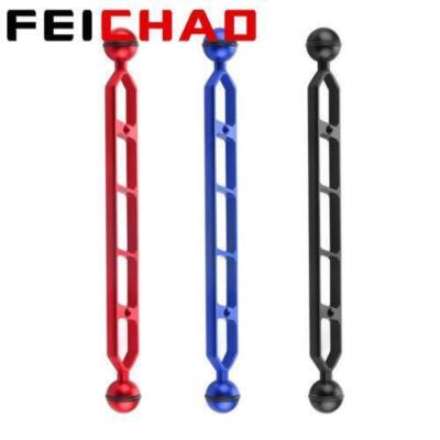 FEICHAO Diving Camera Bracket Mount Clamp Dual Ball Lighting Arm CNC Aluminum