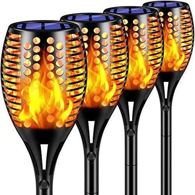 Upgraded, 43" Waterproof Flickering Flames 96 Led Torches