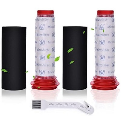Rebirthcare 2 pack filter replacement set for bosch athlet cordless vacuum... 