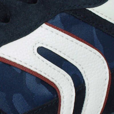 GEOX GEOX U SANDFORD A HERREN WIDLEDER NYLON FASHION SNEAKER TURNSCHUHE NAVY BLAU