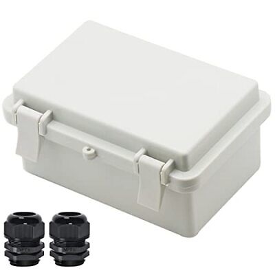 Plastic Electrical Junction Box Water&Dust Proof for Outdoor w/ Hinged Enclosure
