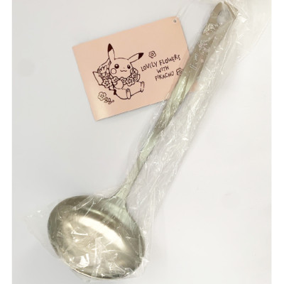 Comfey Pikachu Cooking Ladle Utensil LOVELY FLOWERS WITH PIKACHU Cute Japan