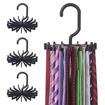 4 Pack 360 Degree Rotating Scarf Hanger Adjustable Tie Belt Rack for Closet