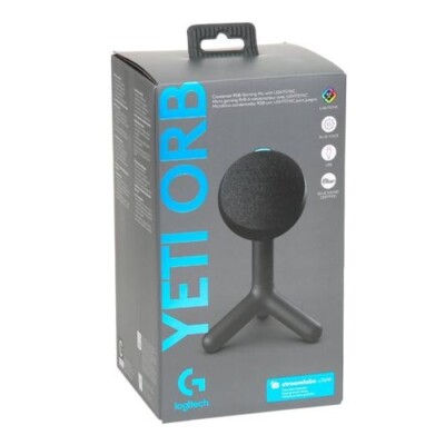 Gaming Microphone Logitech G Yeti Orb Black Premium Condenser RGB *NEW*