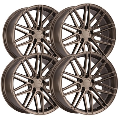 (Set of 4) Staggered-TSW Pescara 19x8.5,19x9.5 5x4.5'' +30mm Bronze Wheels Rims