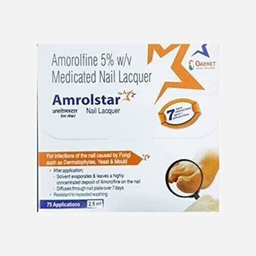 Amrolstar Nail Fungal Lacquer 2.5 ML  Lacquer Nail Anti Fungl Nail Treatment Fs