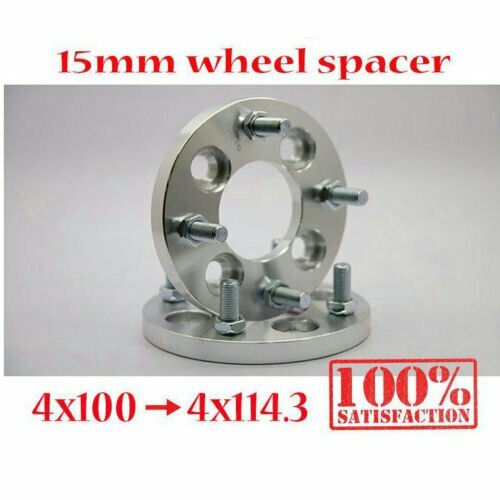 New 2pcs 4x100 - 4x114.3 4X3.94 - 4X4.5 M12x1.5 Wheel Billet Spacer 15'